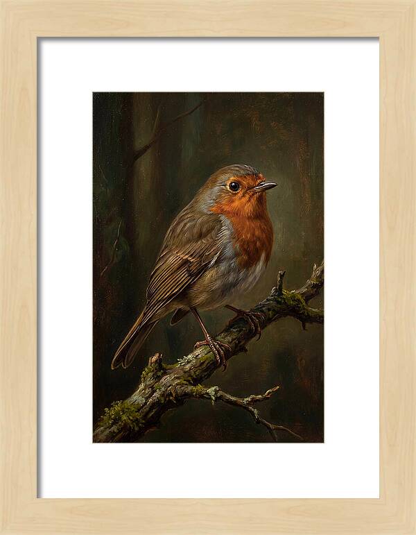 A Majestic Robin Perched