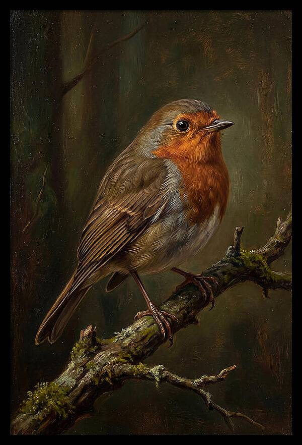 A Majestic Robin Perched