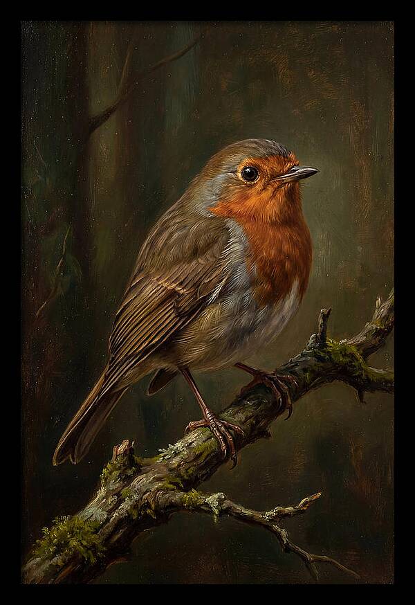 A Majestic Robin Perched