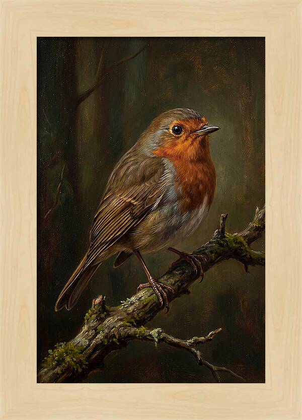 A Majestic Robin Perched