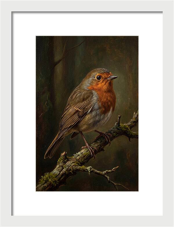 A Majestic Robin Perched
