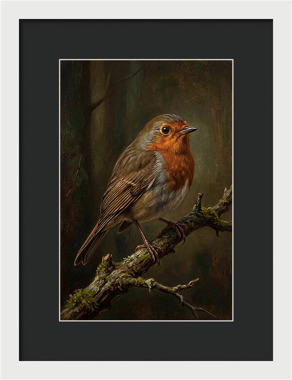 A Majestic Robin Perched
