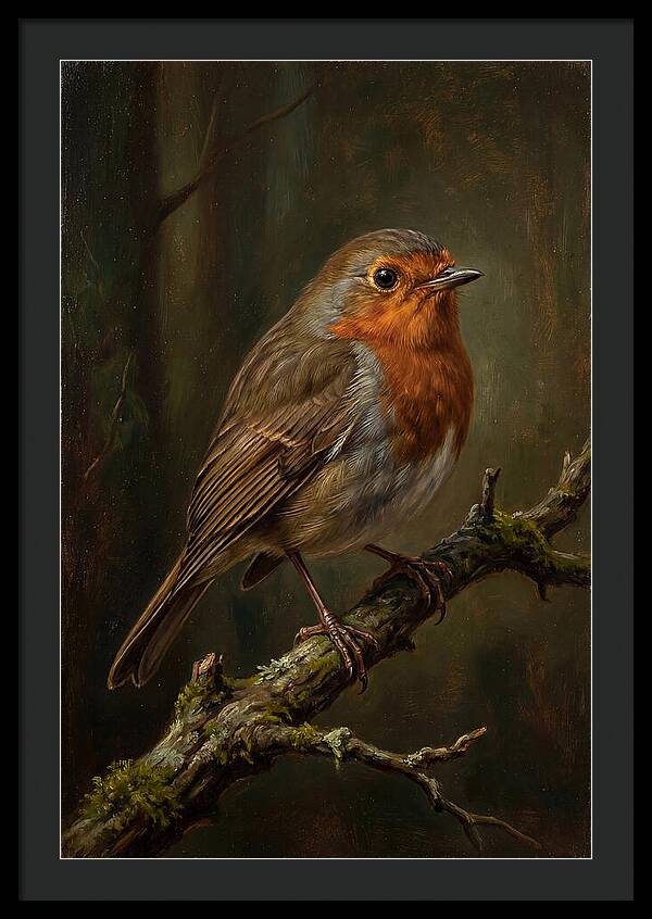 A Majestic Robin Perched