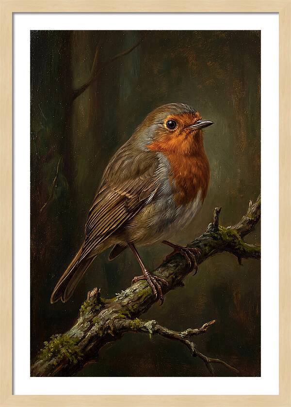 A Majestic Robin Perched