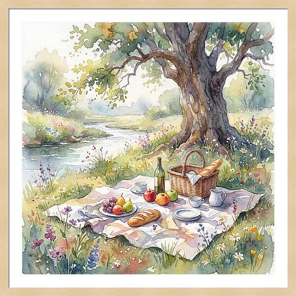 A Serene Picnic Under The Tree