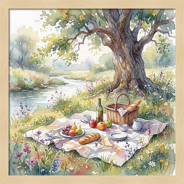 A Serene Picnic Under The Tree