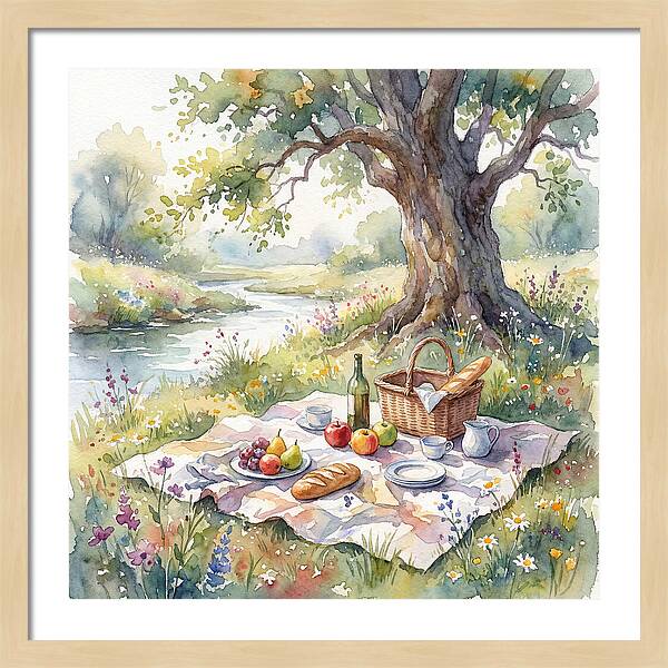 A Serene Picnic Under The Tree