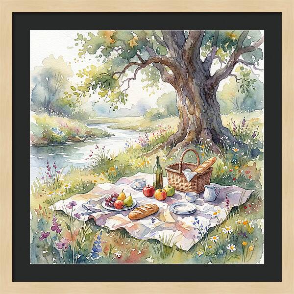 A Serene Picnic Under The Tree