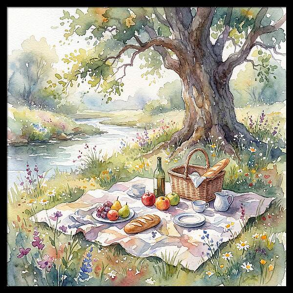 A Serene Picnic Under The Tree