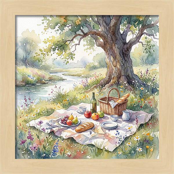 A Serene Picnic Under The Tree