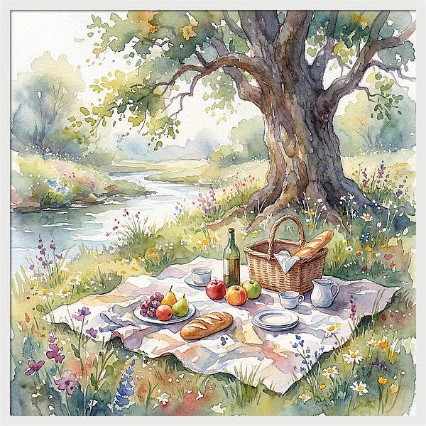 A Serene Picnic Under The Tree