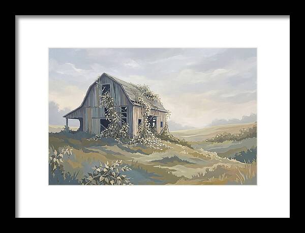Abandoned Barn Embraced By Nature