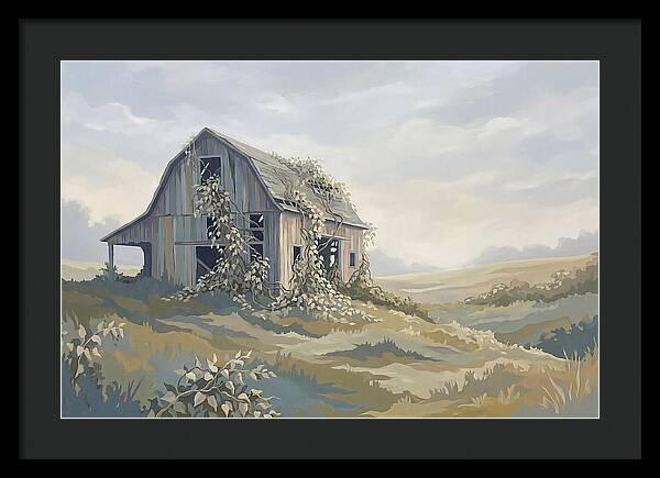 Abandoned Barn Embraced By Nature