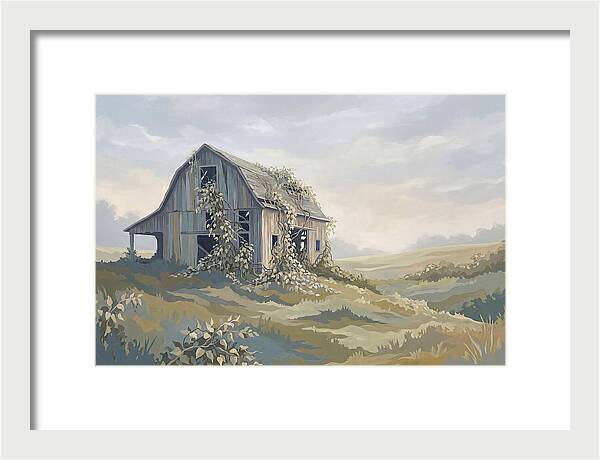 Abandoned Barn Embraced By Nature