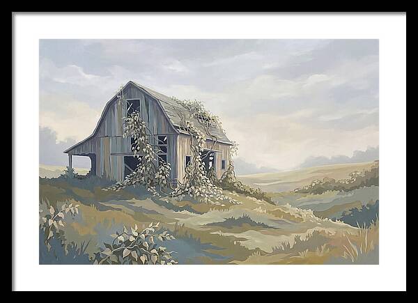 Abandoned Barn Embraced By Nature