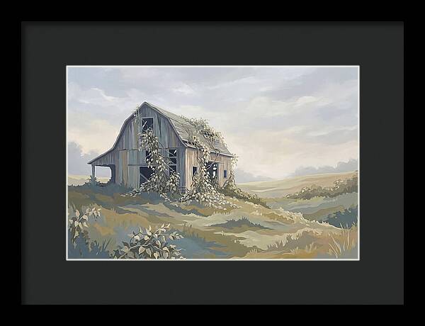 Abandoned Barn Embraced By Nature
