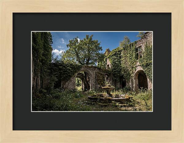 Abandoned Castle Courtyard
