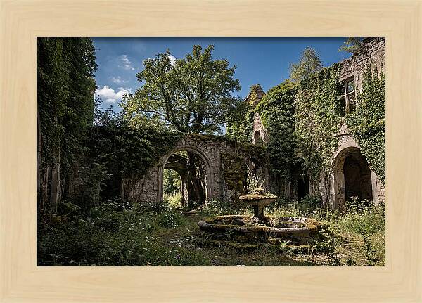 Abandoned Castle Courtyard