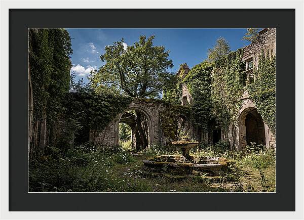 Abandoned Castle Courtyard