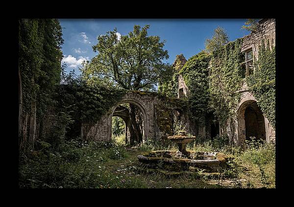Abandoned Castle Courtyard