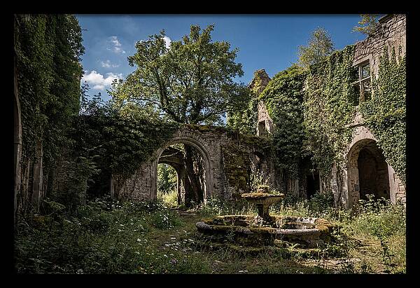 Abandoned Castle Courtyard