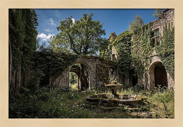 Abandoned Castle Courtyard