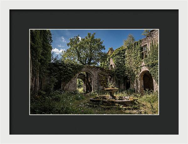 Abandoned Castle Courtyard
