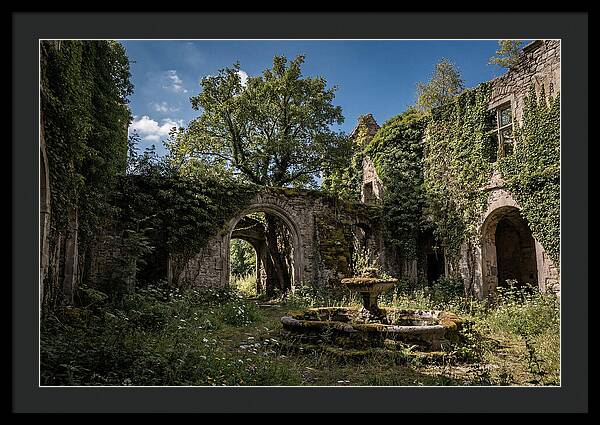 Abandoned Castle Courtyard