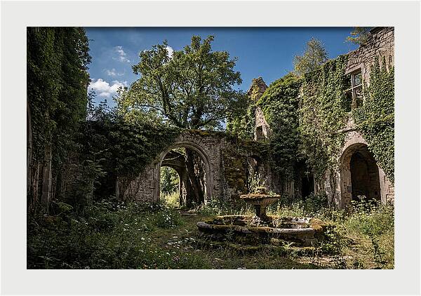 Abandoned Castle Courtyard