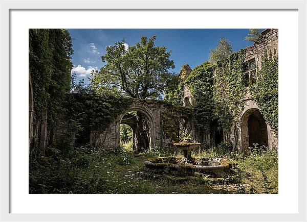 Abandoned Castle Courtyard