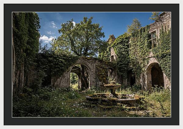 Abandoned Castle Courtyard