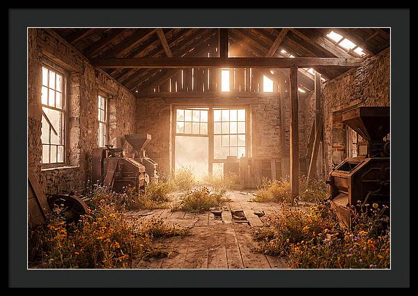 Abandoned Grain Mill Embraced By Nature