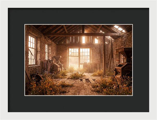 Abandoned Grain Mill Embraced By Nature