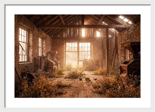 Abandoned Grain Mill Embraced By Nature