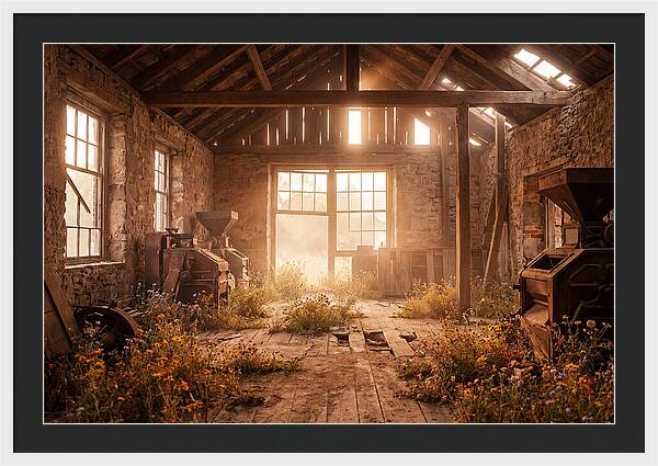 Abandoned Grain Mill Embraced By Nature