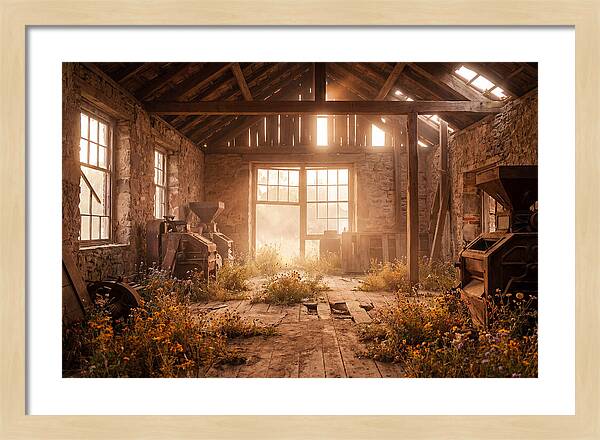 Abandoned Grain Mill Embraced By Nature