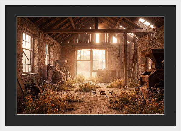 Abandoned Grain Mill Embraced By Nature
