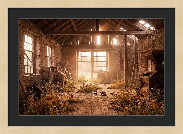 Abandoned Grain Mill Embraced By Nature