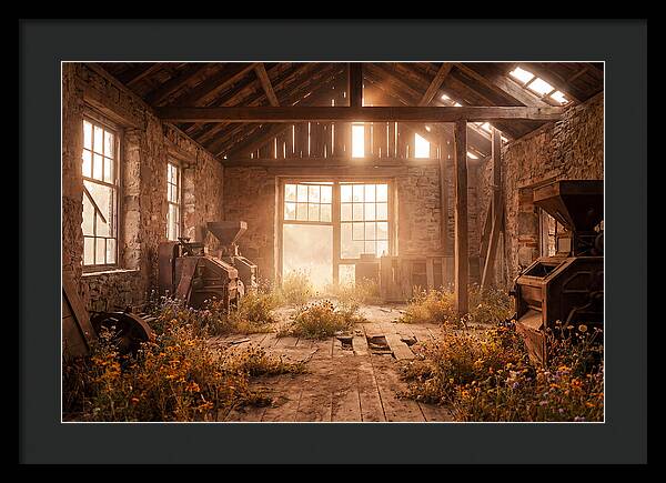 Abandoned Grain Mill Embraced By Nature