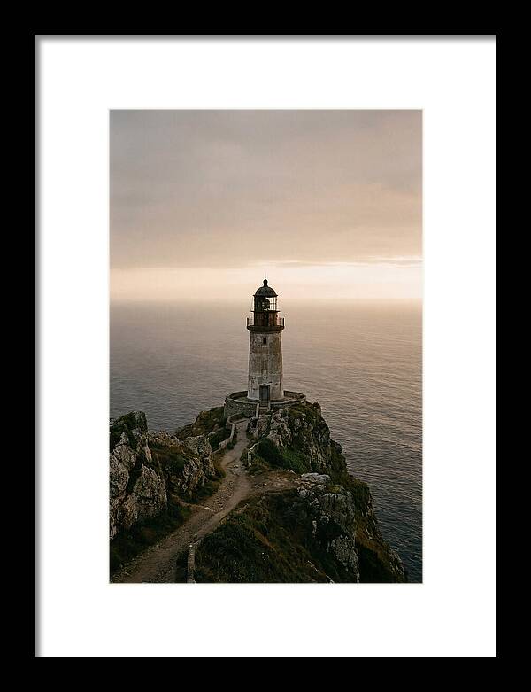 Abandoned Lighthouse At Dusk