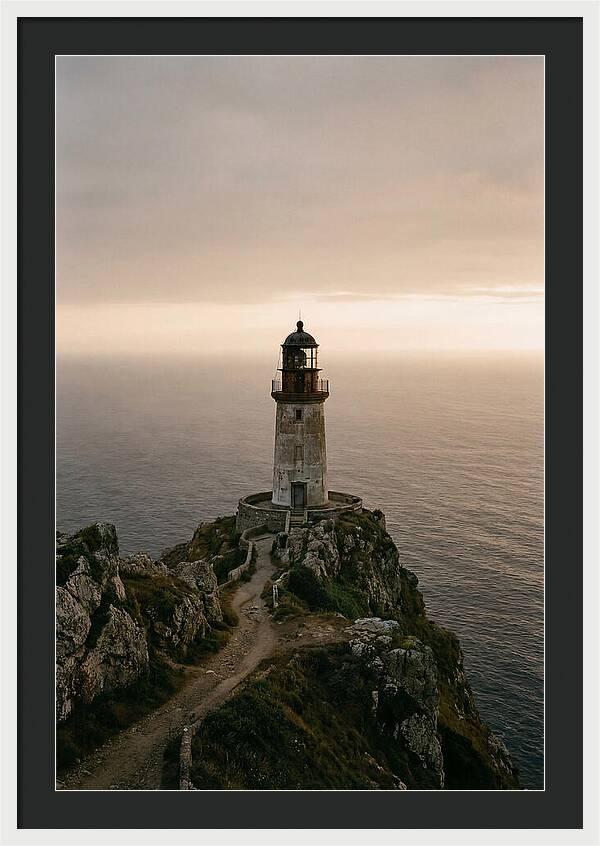 Abandoned Lighthouse At Dusk