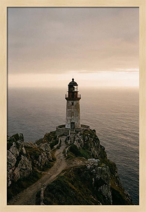 Abandoned Lighthouse At Dusk