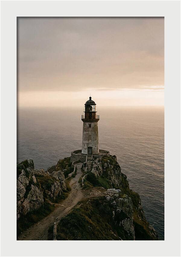 Abandoned Lighthouse At Dusk
