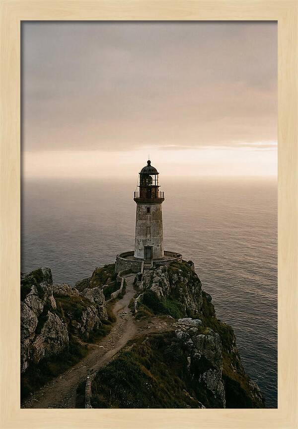 Abandoned Lighthouse At Dusk
