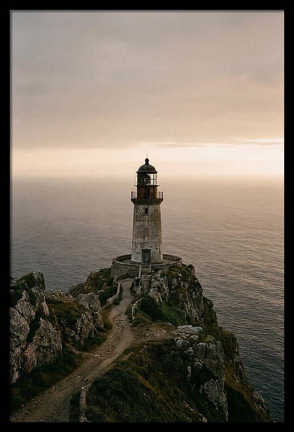 Abandoned Lighthouse At Dusk