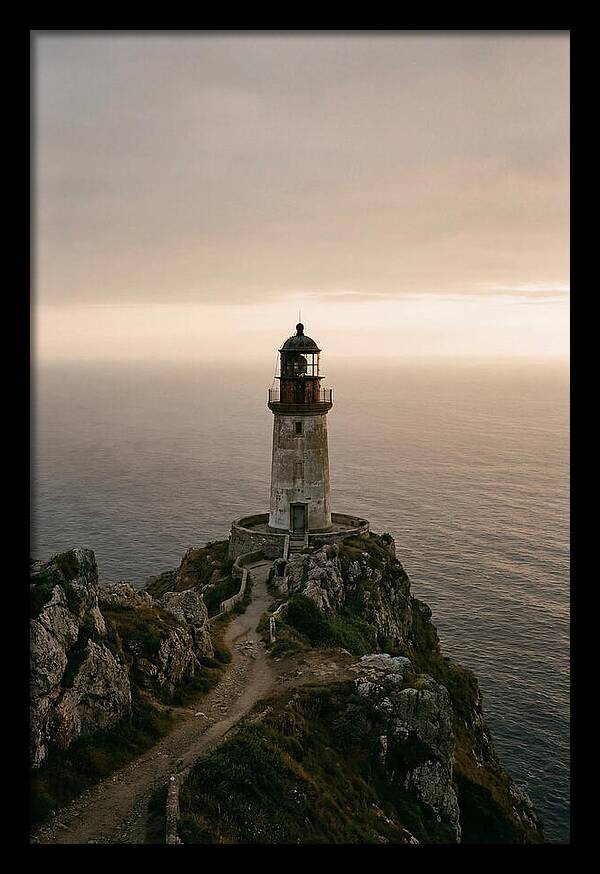 Abandoned Lighthouse At Dusk