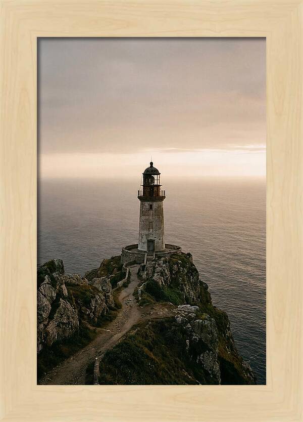 Abandoned Lighthouse At Dusk