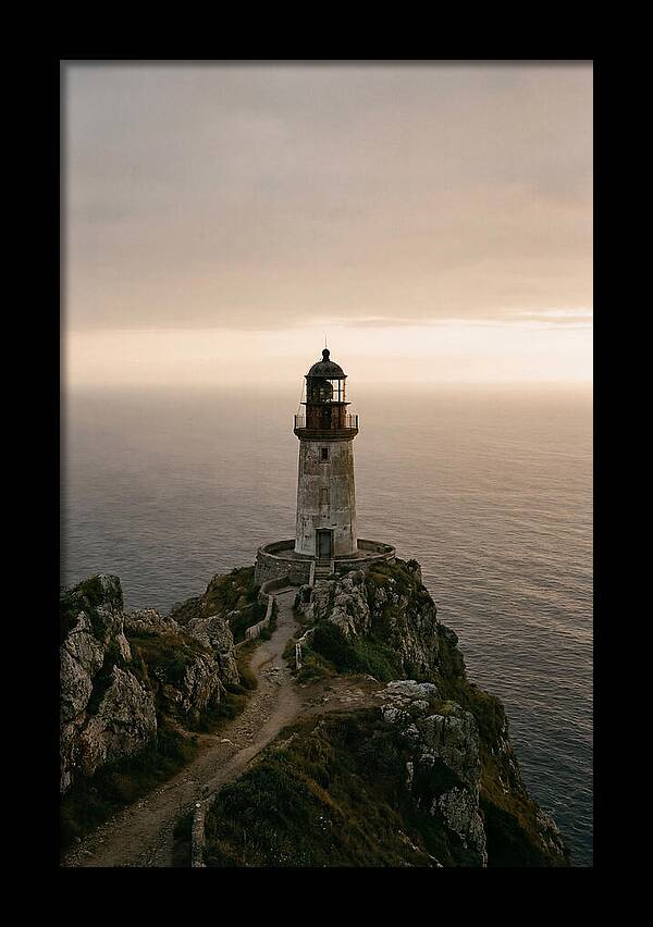 Abandoned Lighthouse At Dusk