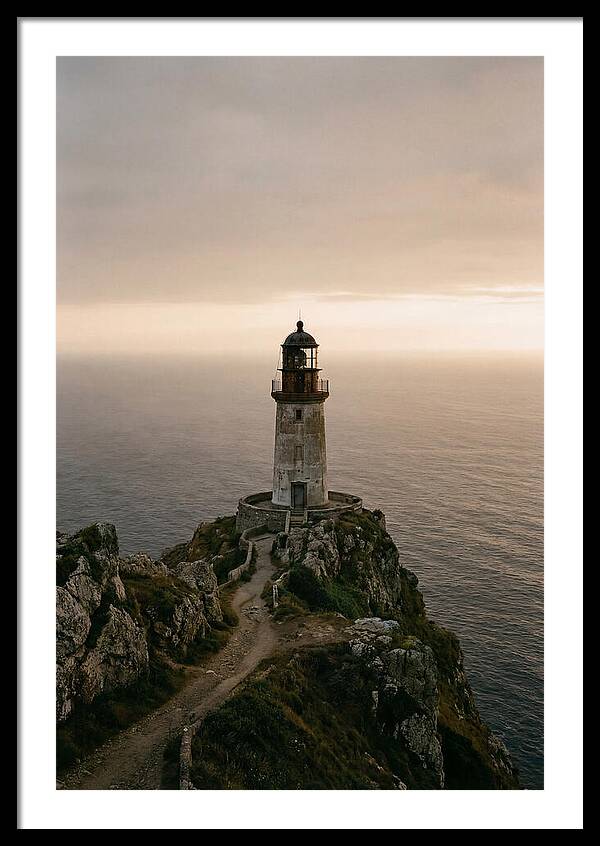 Abandoned Lighthouse At Dusk