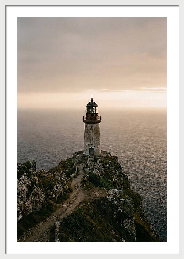 Abandoned Lighthouse At Dusk